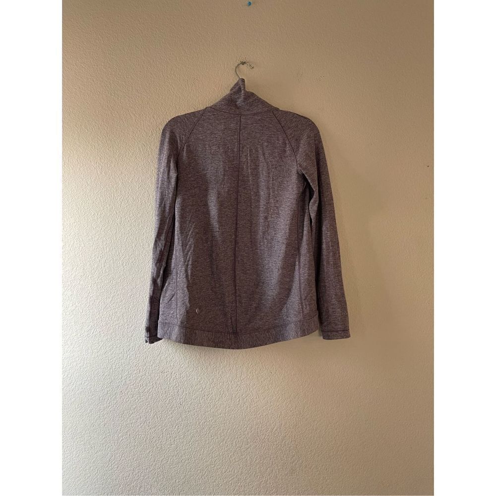 Lululemon Rulu Rally Wrap LS Size 4 Heathered Graphite Puple - Picture 2 of 6